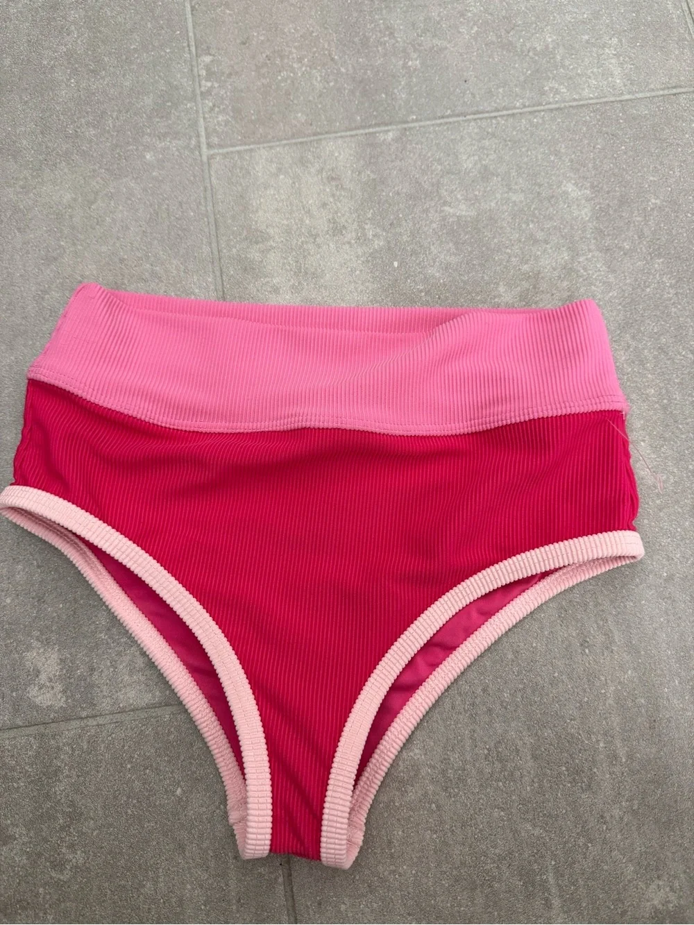 Beach Riot NEW Size 11/12 kids Colorblock Rib Kids Bikini Bottom